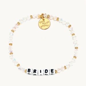 Little Words Project “Bride” beaded Bride bracelet S/M